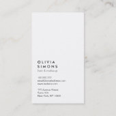 最小主義の名刺 名刺 (裏面)