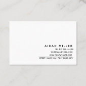 最小主義の名刺 名刺 (裏面)