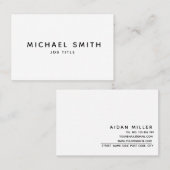 最小主義の名刺 名刺 (正面/裏面)