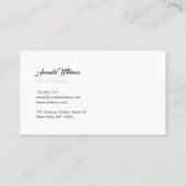 最小主義の名刺 名刺 (裏面)