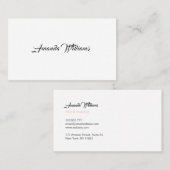 最小主義の名刺 名刺 (正面/裏面)