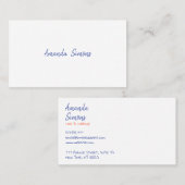 最小主義の名刺 名刺 (正面/裏面)