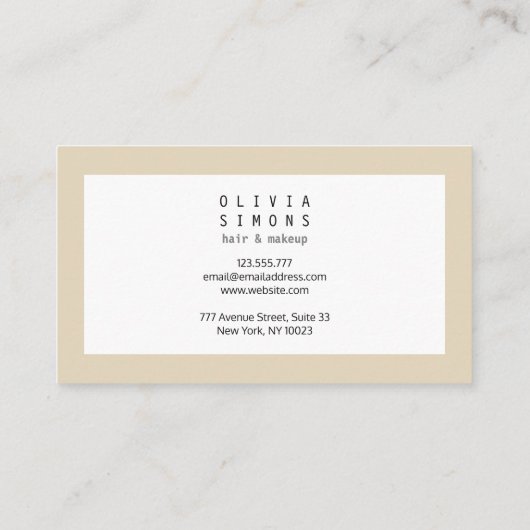 最小主義の名刺 名刺 (裏面)