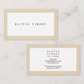 最小主義の名刺 名刺 (正面/裏面)