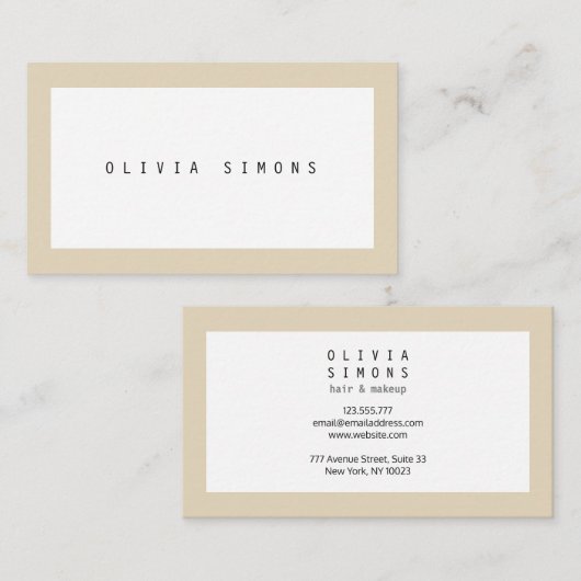 最小主義の名刺 名刺 (正面/裏面)