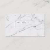 最小主義の大理石の名刺 名刺 (裏面)