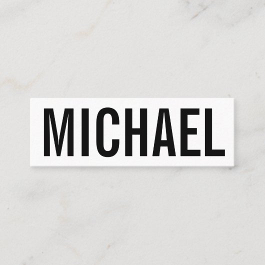 最小主義の専門のはっきりしたでモダンな名刺 スキニー名刺 (正面)