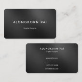 最小主義の専門のエレガントな金属の質 名刺 (正面/裏面)