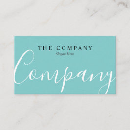 最小主義の専門のターコイズの名刺 名刺