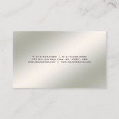 最小主義の専門のモダンでエレガントなシンプル 名刺 (裏面)