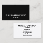 最小主義の専門の会社の名刺 名刺 (正面/裏面)