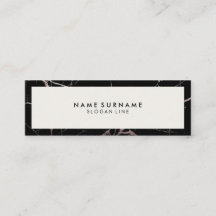 最小主義の専門の黒い大理石のボーダーアイボリー