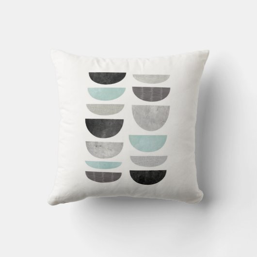 最小主義の幾何学的で抽象的でモダンな装飾用クッション クッション (裏面)