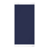 最小主義の幾何学的な大理石の金ゴールドの真夜中の青 ラックカード (裏面)