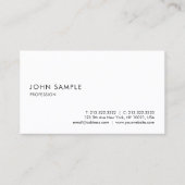 最小主義の明白でモダンでエレガントなプロフェッショナル 名刺 (正面)