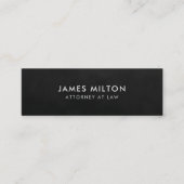 最小主義の明白な質の黒の薄い灰色の弁護士 スキニー名刺 (正面)