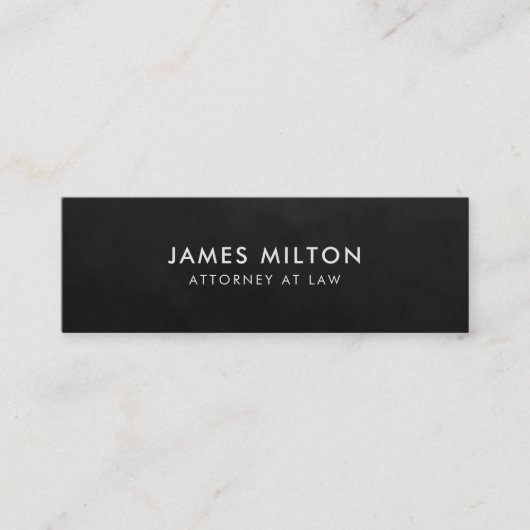 最小主義の明白な質の黒の薄い灰色の弁護士 スキニー名刺 (正面)