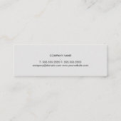 最小主義の明白な質の黒の薄い灰色の弁護士 スキニー名刺 (裏面)