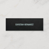 最小主義の明白な質の黒の青のコンサルタント スキニー名刺 (正面)