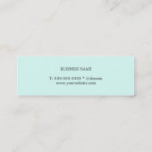 最小主義の明白な質の黒の青のコンサルタント スキニー名刺 (裏面)