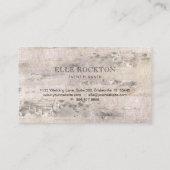 最小主義の木の樺の木吠え声の名刺 名刺 (裏面)