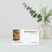 最小主義の機械ダイヤルの機械工学者 名刺 (スタンド正面)