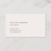 最小主義の水彩画の名刺の赤面および金ゴールド 名刺 (裏面)