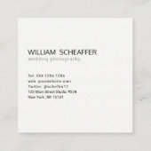 最小主義の点々のあるなパターンモダンでシンプルなモノグラム スクエア名刺 (裏面)