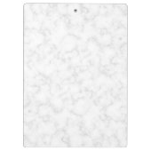 最小主義の白い大理石の金ゴールドフレームのクリップボード クリップボード (裏面)