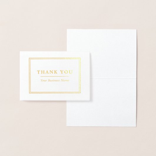 最小主義の白及び金ゴールドは感謝していしています 箔カード (ディスプレー)