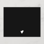 最小主義の白黒の注文感謝してい予算 (裏面)