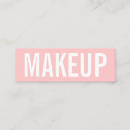 最小主義の粋なメーキャップアーティストの名刺 スキニー名刺