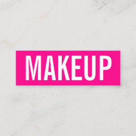 最小主義の粋なメーキャップアーティストの名刺 スキニー名刺