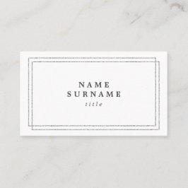 最小主義の粋な銀製のSocialMediaの名刺 名刺