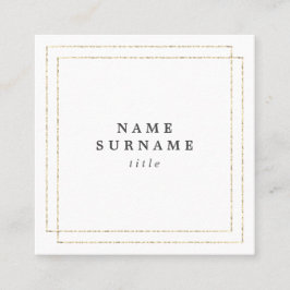 最小主義の粋なSocialMediaの正方形の名刺 スクエア名刺