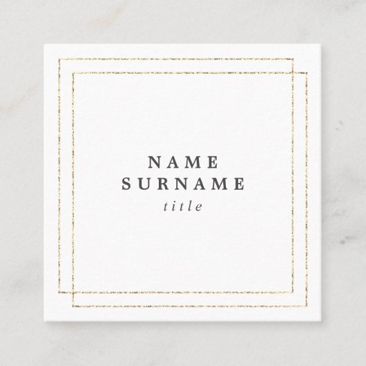 最小主義の粋なSocialMediaの正方形の名刺 スクエア名刺 (正面)