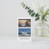 最小主義の結婚式のカメラマンのプロフェッショナル 名刺 (スタンド正面)