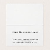 最小主義の織り目加工の反対の白黒のコンサルタント 名刺 (内部フラット)