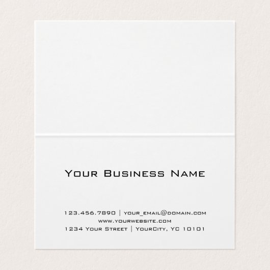 最小主義の織り目加工の反対の白黒のコンサルタント 名刺 (内部フラット)