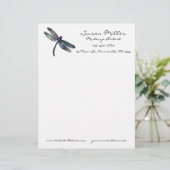 最小主義の青いトンボ レターヘッド (スタンド正面)