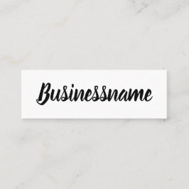 最小主義の黒く及び白く粋なロイヤリティカード スキニー名刺