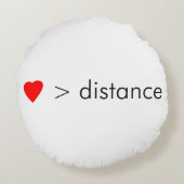 最小主義の"愛間隔より素晴らしいです"の引用文 ラウンドクッション (裏面)