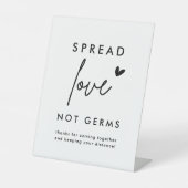 最小主義スプレッド愛ではなく生殖距離の記号 台座サイン (正面)