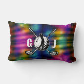 最小化初期化カラフルデザイン ランバークッション (裏面)