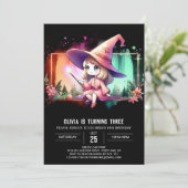 最小印刷可能ウィザード誕生日 招待状 (スタンド正面)