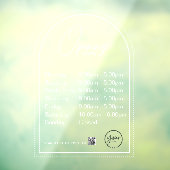 最小営業時間 透明ウィンドウクリング ウィンドウサイン (シート3)