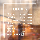 最小営業時間 透明ウィンドウクリング ウィンドウサイン (シート2)