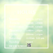 最小営業時間 透明ウィンドウクリング ウィンドウサイン (シート3)