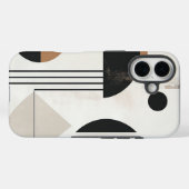 最小幾何学模様 | お洒落&モダン抽象芸術 Case-Mate iPhoneケース (裏面 (横))