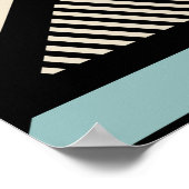 最小幾何学模様：パターンデザイン ポスター (角)